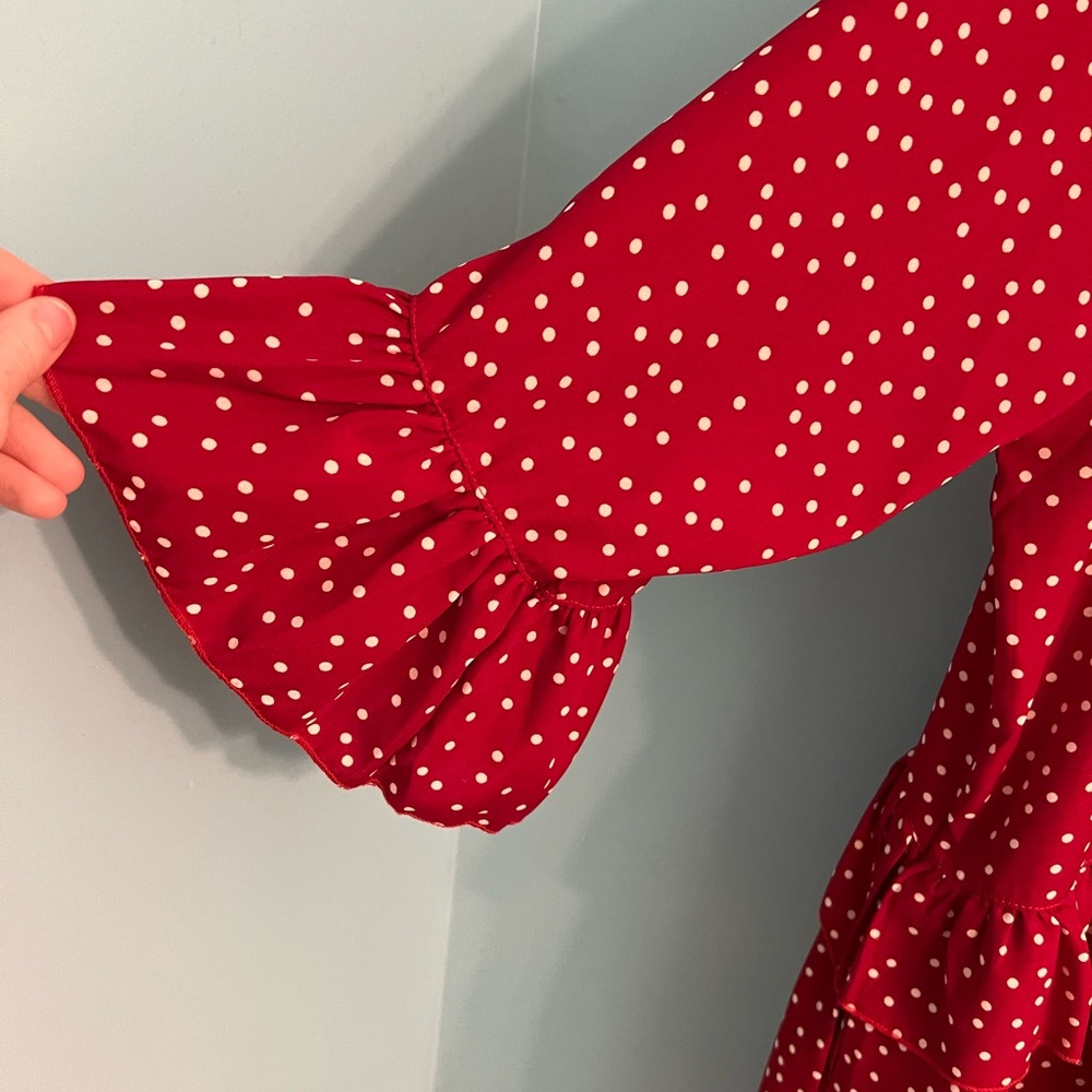 Amazon| Red Polkadot Dress Size XL - Picture 5 of 5